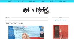 Desktop Screenshot of notamodelblog.com