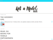 Tablet Screenshot of notamodelblog.com